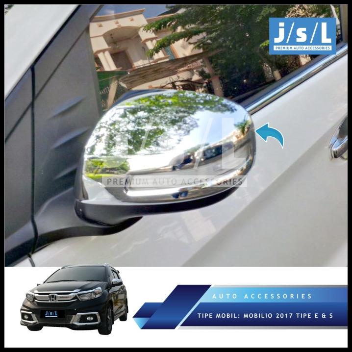 Mobilio 2017 Mirror Cover Chrome Tipe S Dan E/Aksesoris Honda Mobilio