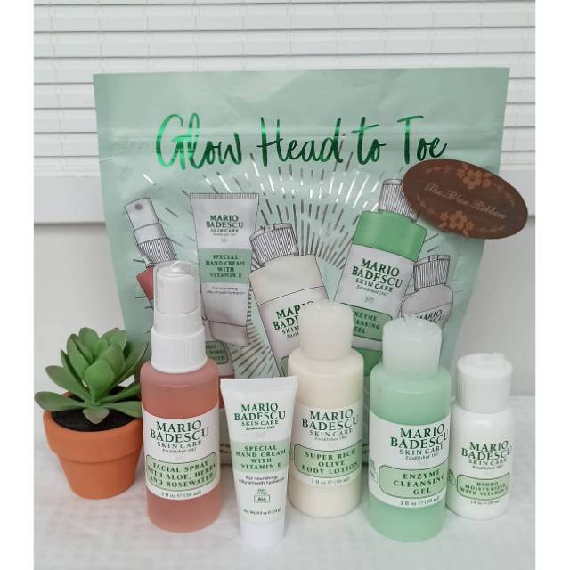 MARIO BADESCU GLOW HEAD TO TOE SET (SKINCARE SET)