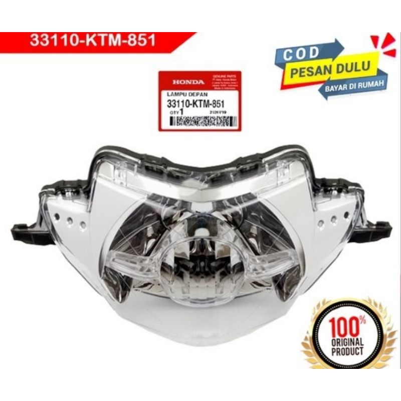 Reflektor Lampu Depan Supra X 125 Lama Ktm ORIGINAL AHM