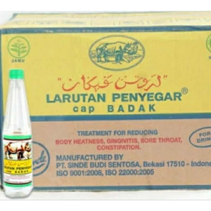 Jual Larutan Penyegar Cap Badak Botol Besar 1 Dus Isi 24 Pcs 500ml