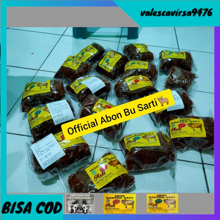 

⭐BISA COD⭐ Abon Daging Sapi Bu Sarti khas Surabaya. 100% Asli. Rasa MANIS 250gr