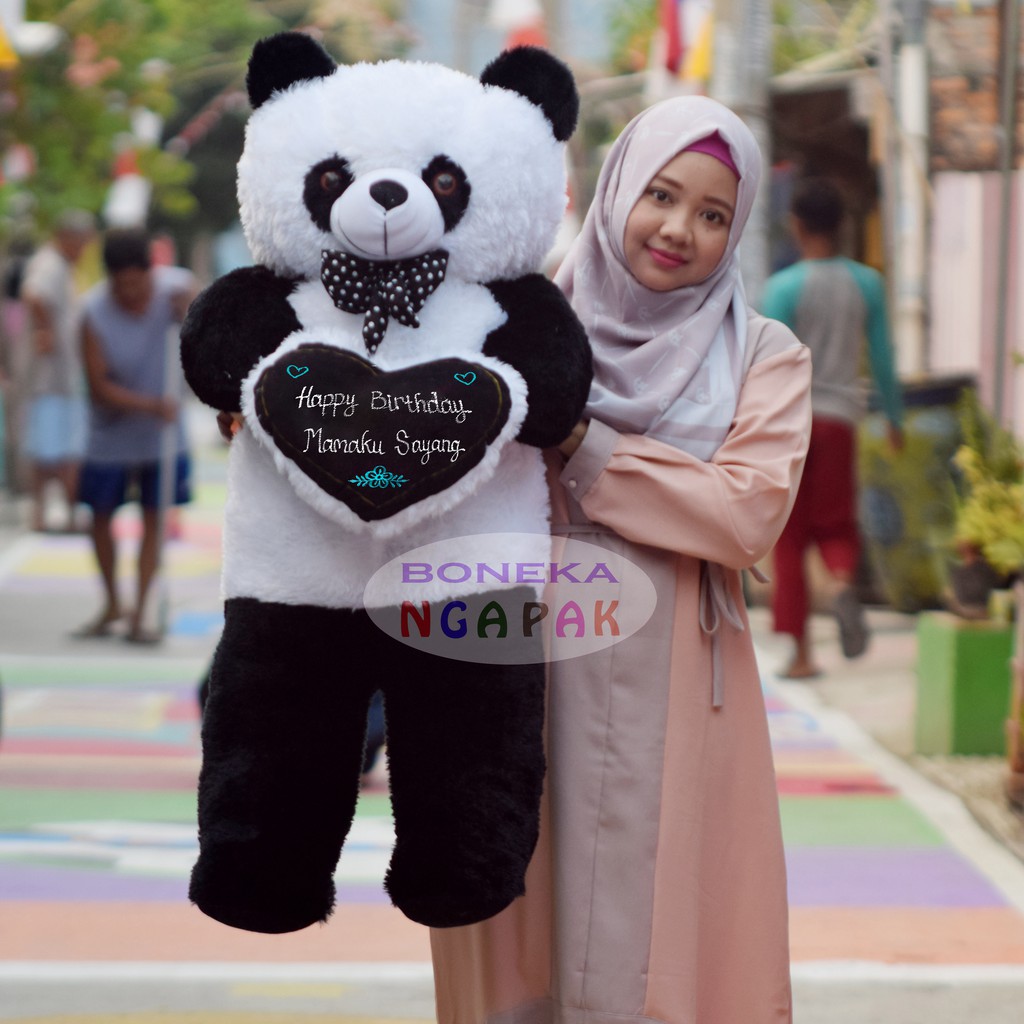 Boneka Panda 1 Meter Ukir Nama