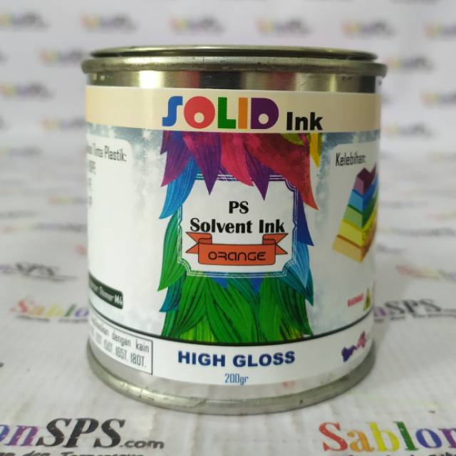 TINTA SABLON PLASTIK HDPEPP ORANGE VERMILION 200gr