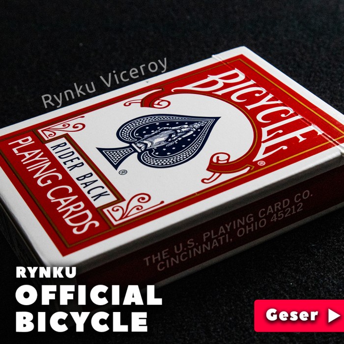 KARTU-PERMAINAN- KARTU REMI BICYCLE PLAYING CARD KARTU SULAP ORIGINAL -MERAH - MERAH -PERMAINAN-