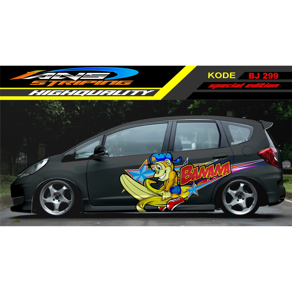 STICKER MOBIL JAZZ , BRIO , AGYA , YARIS / DECAL STICKER MOBIL / STIKER MOBIL