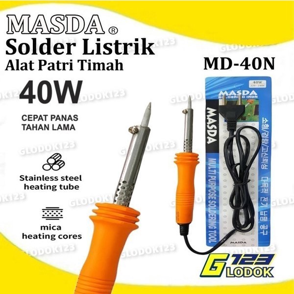 Alat Solder Tangan Listrik Kayu Patri Timah Soldering Iron 30W 40W 60W