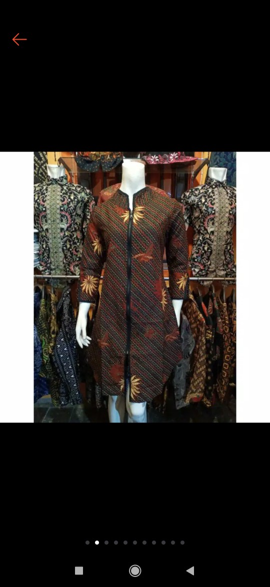 Batik Tunik Shibori Jumputan Terbaru / Hrb026 Yelbor Navbor / Original..