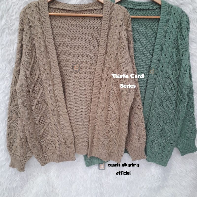 [NEW] Cardigan Cable Thistle Series - Cardigan Rajut Tebal-Cardigan Musim Dingin-2