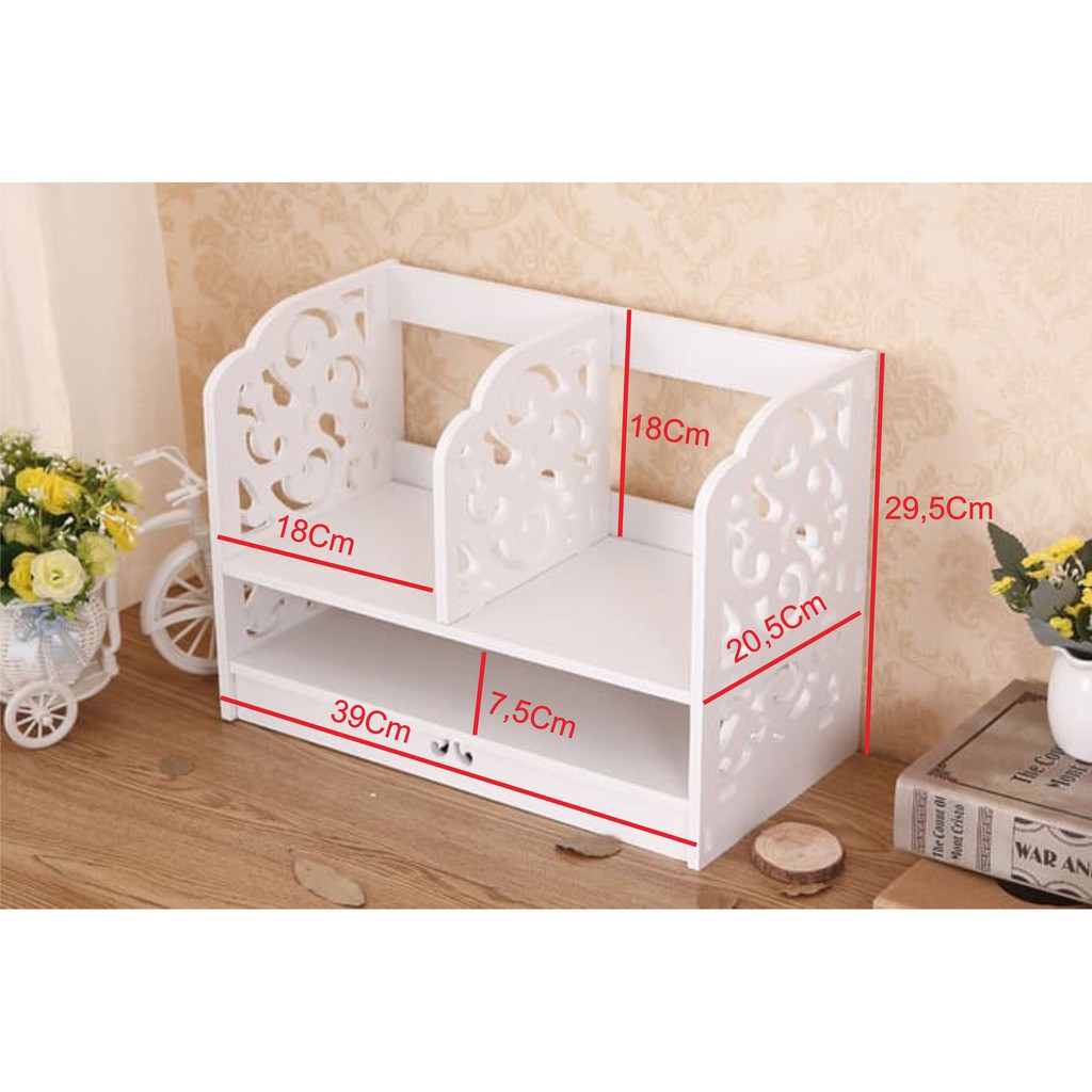 Mega_1688 Desktop storage Rak vintage rak buku shabby chic MG335