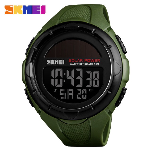 JAM TANGAN PRIA DIGITAL ANTI AIR SOLAR SKMEI 1405 ORIGINAL-JAM TANGAN TENAGA SURYA WATERPROOF MURAH