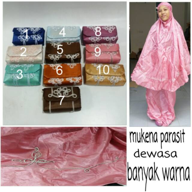 Mukena/rukuh parasut dompet bahan abutay