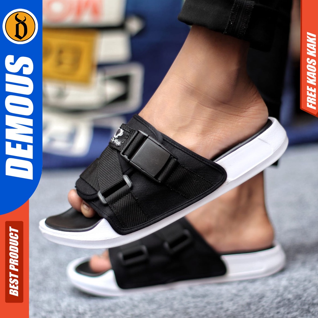 DEMOUS FLUX- Sandal Slop Pria Sandal Pria Kekinian Sandal Pria Casual Sandal Pria Terbaru