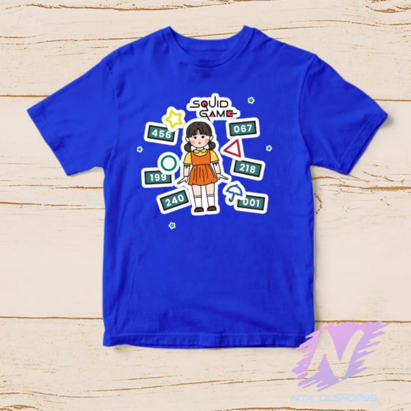 kaos squid game baju squid game kaos anak baju anak