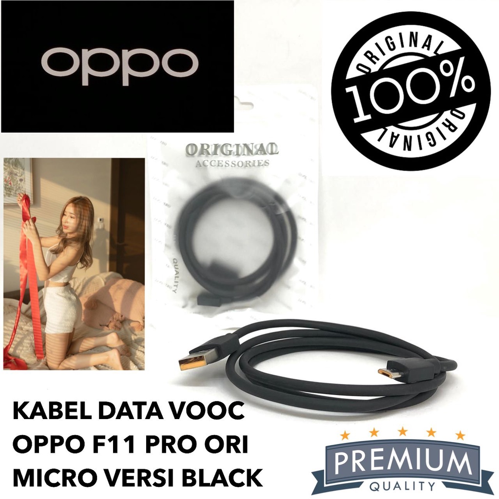 minigo Kabel Data Oppo F11 Oppo F11 Pro ORIGINAL 100% VOOC Flash Charge black