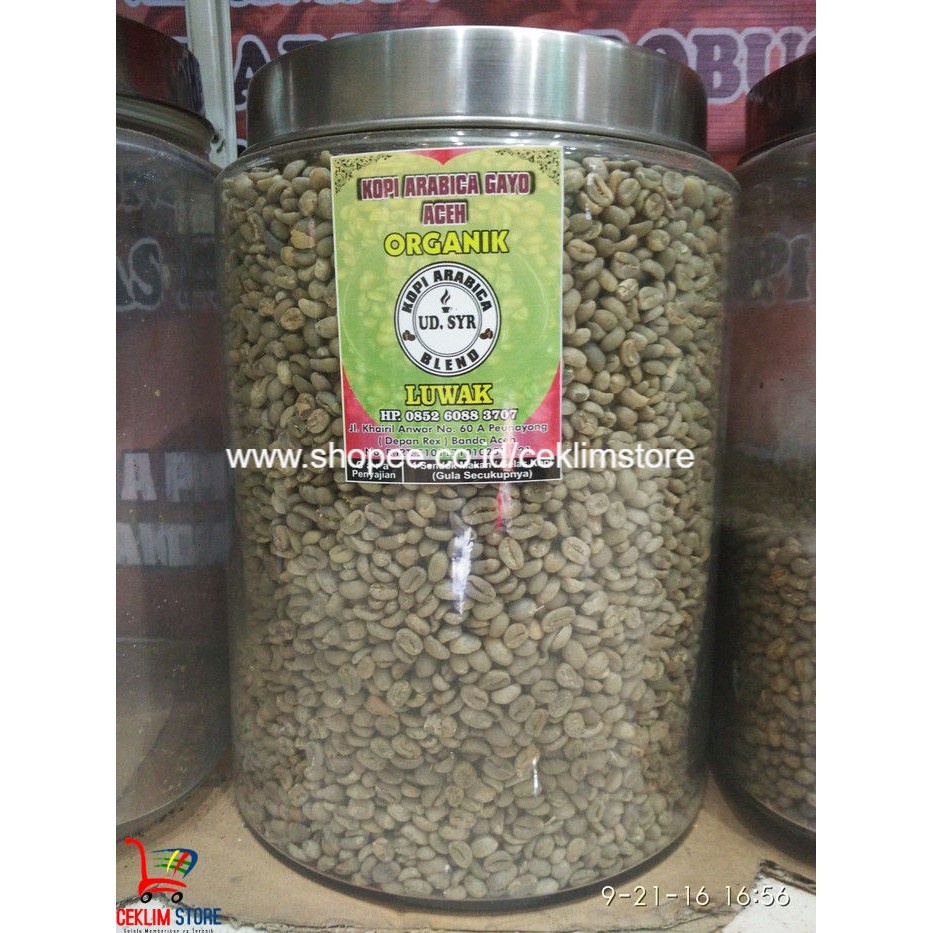 

Kopi Luwak Aceh (Green Bean) 150gr