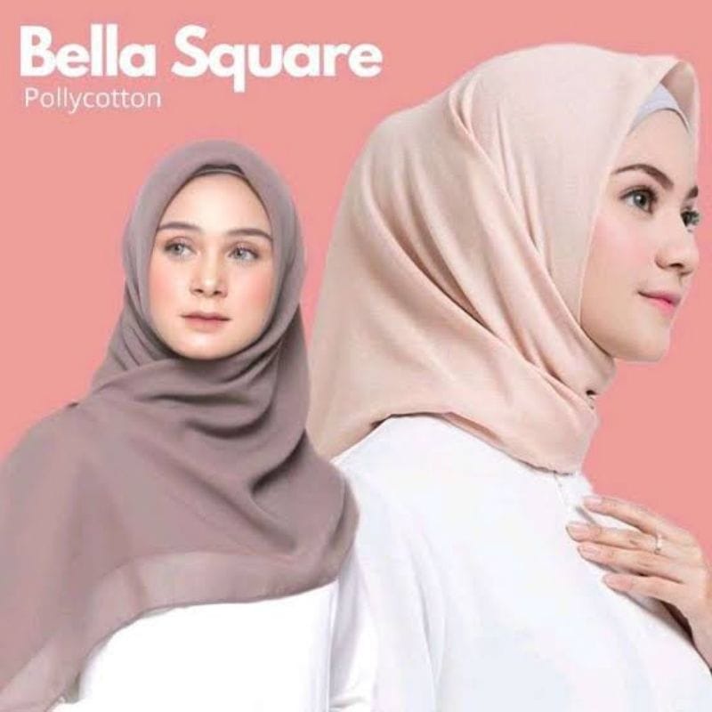 *MYZORA SURABAYA* Hijab Segiempat Bella Square Laser Cut  Segi Empat Bela Tegak