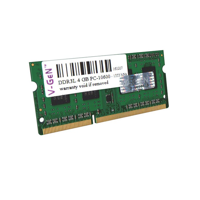 RAM Memory Laptop VGEN DDR3L SODimm 4GB PC10600/1333Mhz