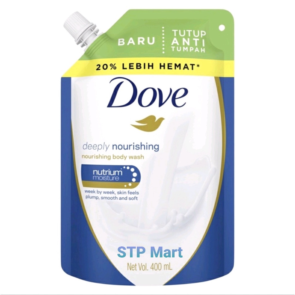 DOVE Deeply Nourishing Body Wash Refill 400ml // DOVE Sabun mandi cair / Sabun mandi cair