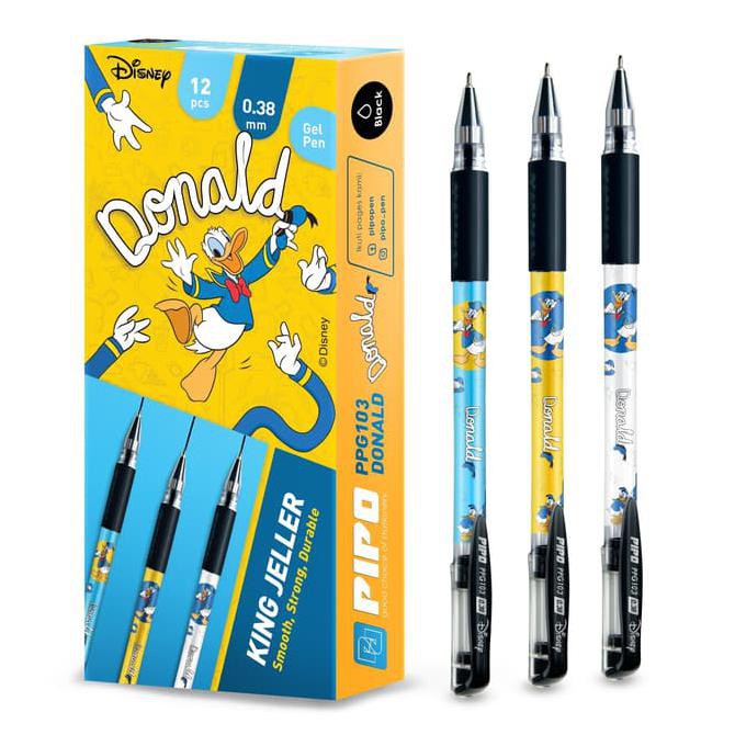 

ITERMURAHl PPG103 PIPO Donald Duck Pulpen Lucu 0.38mm isi 12 pcs Tinta Hitam ICQl