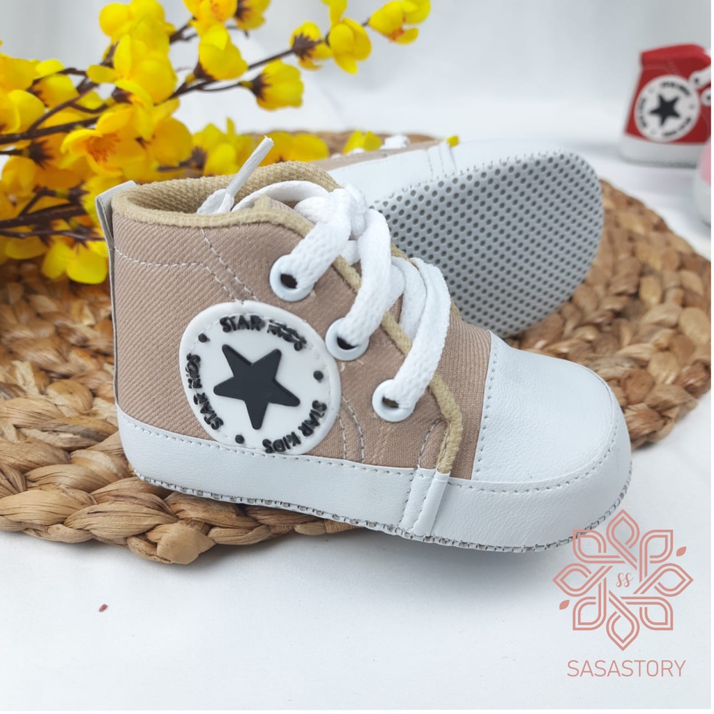 [PILIH WARNA] SEPATU PREWALKER BABY BAYI UNISEX NEWBORN BELAJAR JALAN ANAK 0-12 BLN TALI FP04