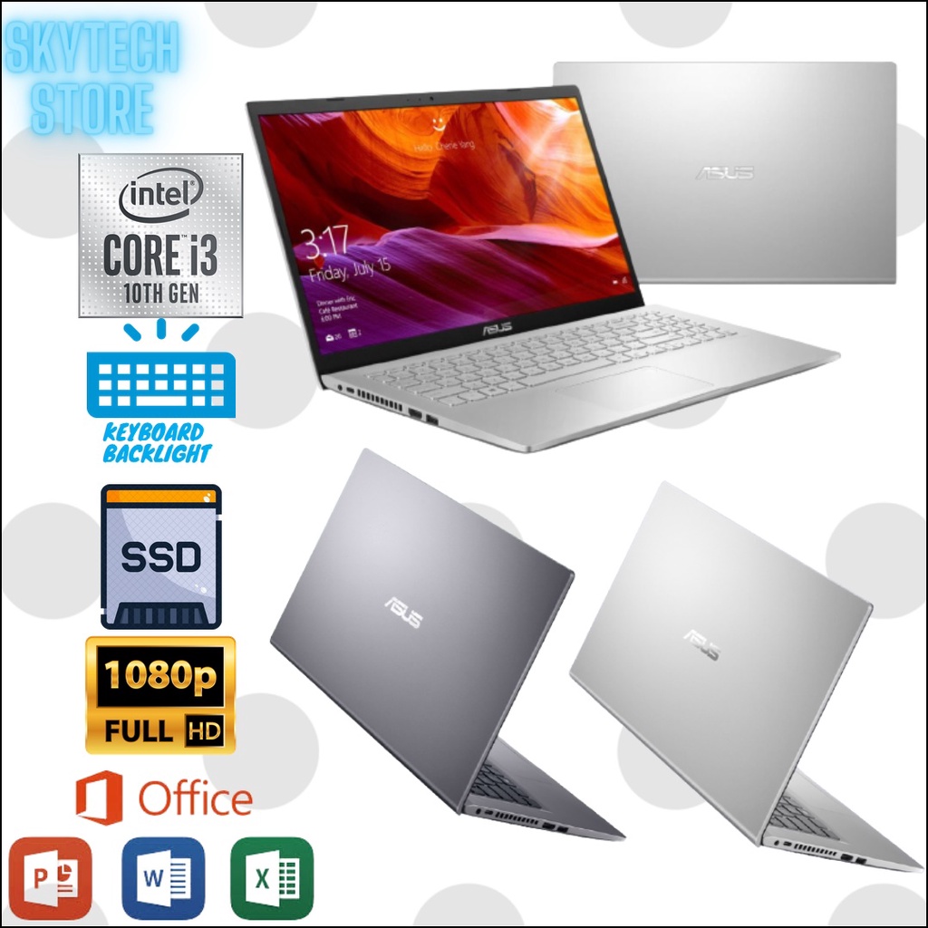 ASUS VIVOBOOK A516FA INTEL CORE i3 10110U RAM8GB SSD512GB WINDOWS 11 &amp; OHS 2021 ORIGINAL