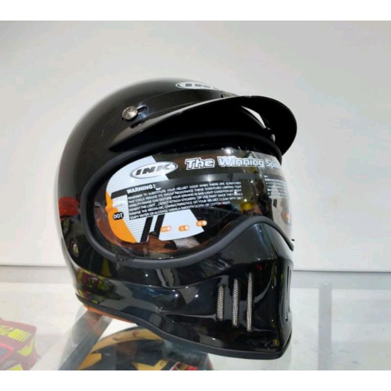 HELM INK TROOPER BLAK METALIK,HELM CLASIC MODEL RETRO ORIGINAL