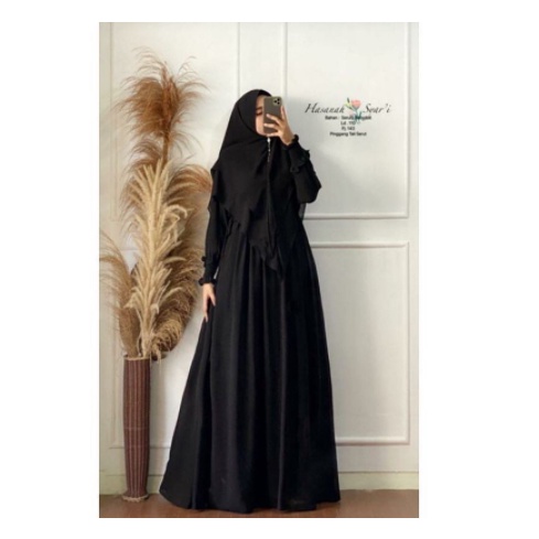 HIJAB64 - Hasanah Syari DW - Fashion Muslim Wanita Baju Gamis Ceruty HQ KEKINIAN     Hasanah Syari -