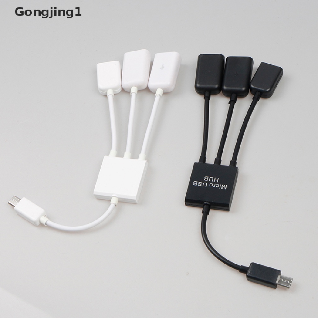 Gongjing1 3 In 1 Kabel Adapter Otg Power Supply Charger Micro Usb