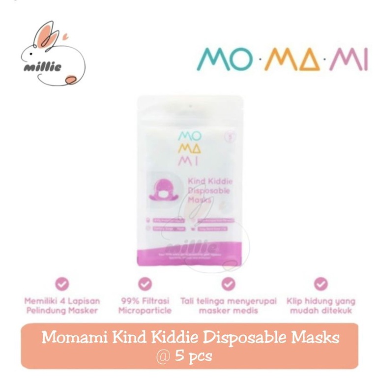 Momami Kind Kiddie Dispoasble Masks 5s