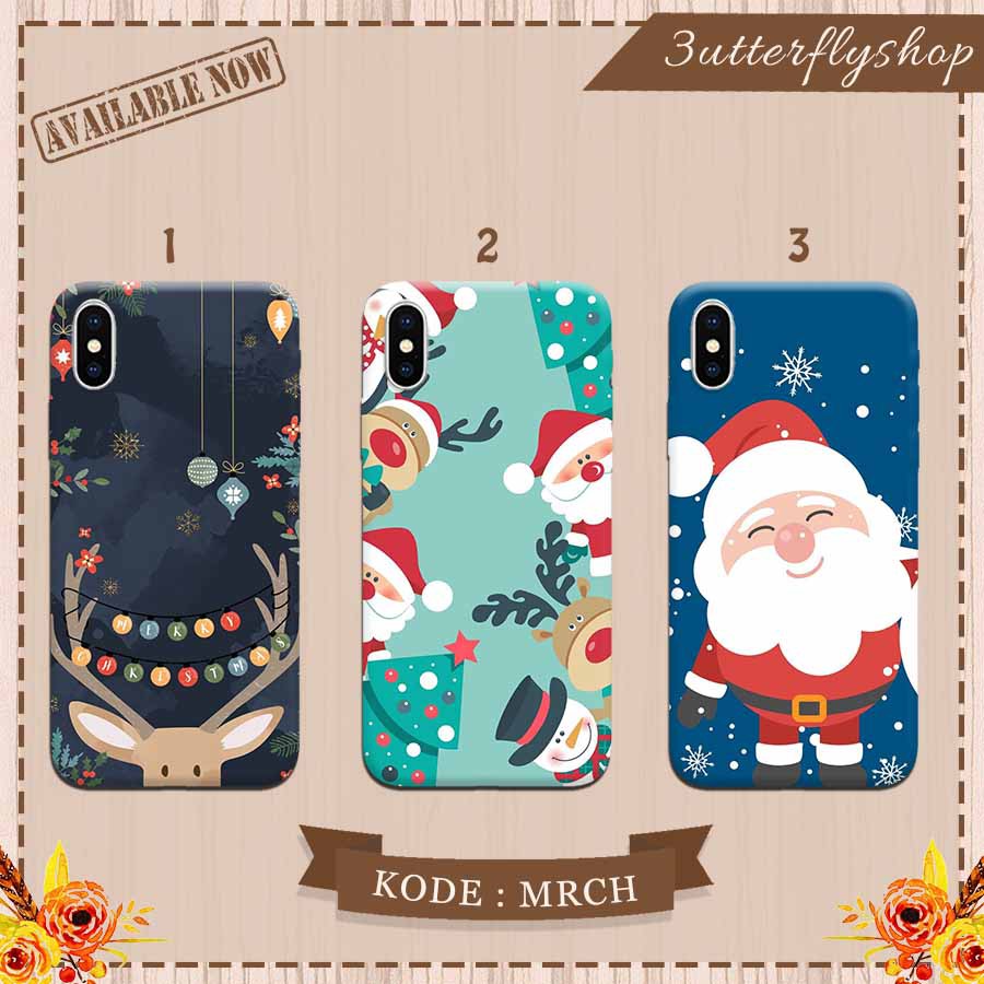 Christmas santa claus casing case Oppo Vivo Realme Redmi Xiaomi Samsung iphone