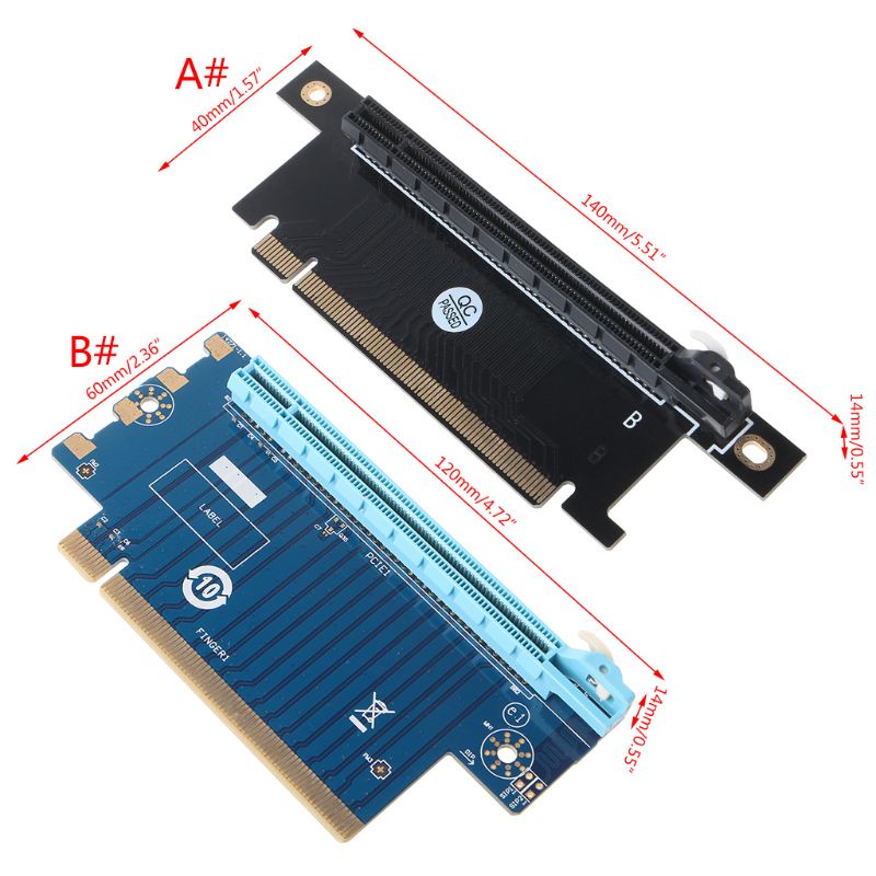 Kaos Btsg90° Pcie 16X PCI-E Graphics Card PCI Untuk Express Riser Adapter PCI-E Steering Ca