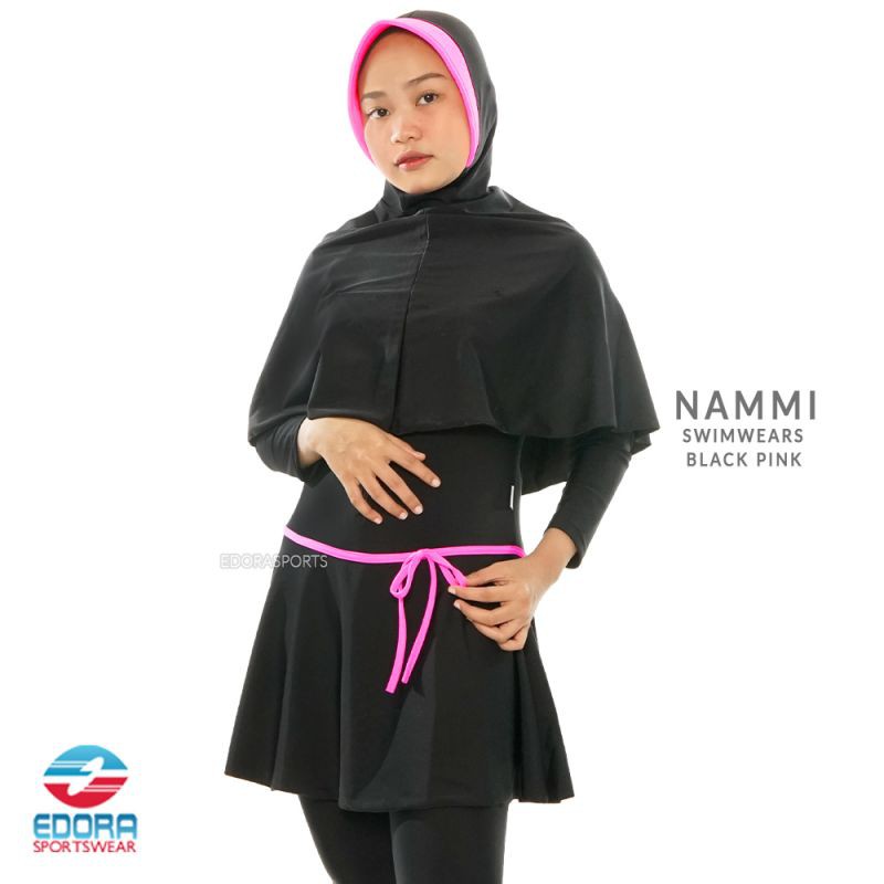 Baju Renang Muslimah Wanita Dewasa Hijab Slim Fit NAMMI EDORA