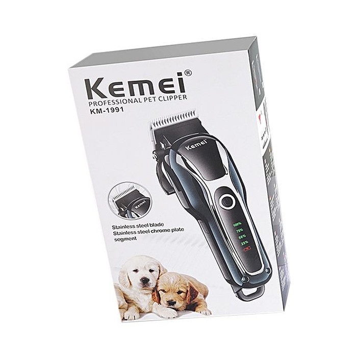 Kemei KM-1991 Pet Clipper Cukur Bulu Kucing Anjing Kucing