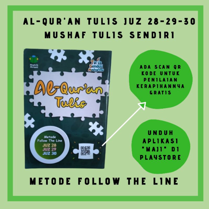 Al-Qur'an Tulis Juz 28-29-30 Mushaf tulis Al-Qur'an