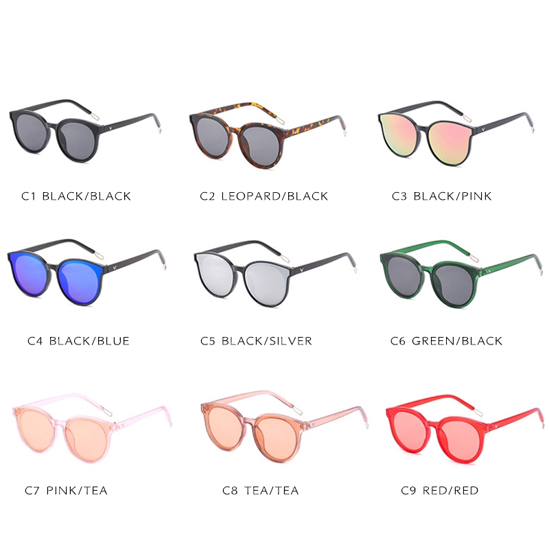 (YUZHU) Bayar di Tempat Korean Fashion Small Mata Kucing Wanita Kacamata Hitam Women Sunglasses