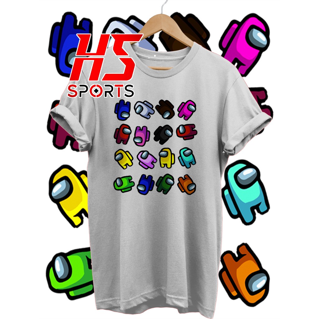 KAOS AMONG US KARAKTER AMONG US ICON AMONG US BAJU TSHIRT COMBED 30S BAJU GAME