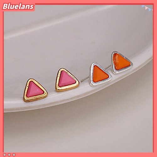 6 Pasang / Set Anting Stud Bentuk Geometris Untuk Wanita