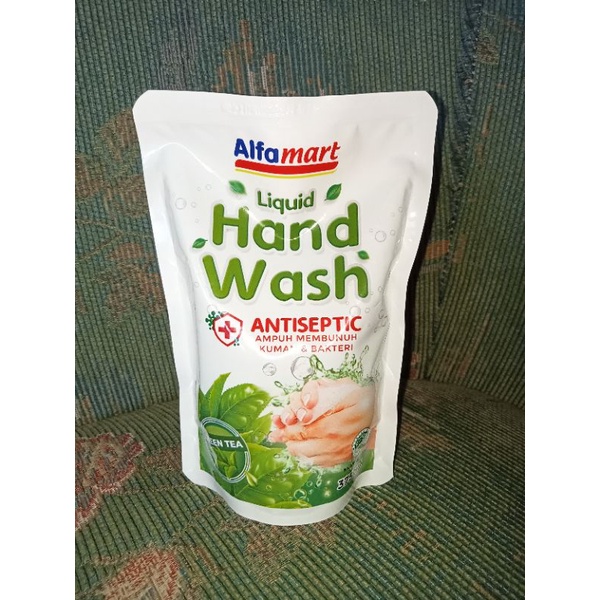 Liquid Hand Wash Green Tea Alfamart Refill 375ml