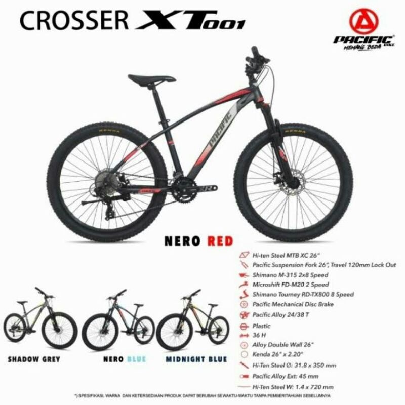 Sepeda Gunung / MTB 27.5 Pacific Crosser XT 001