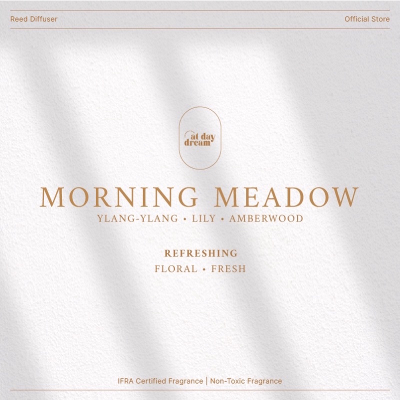 Reed Diffuser 100ml Hardbox - at daydream-Morning Meadow