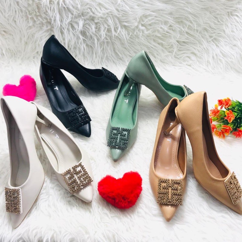 NEW High heels by tory burch import high quality sepatu wanita hak tinggi pesta casual branded