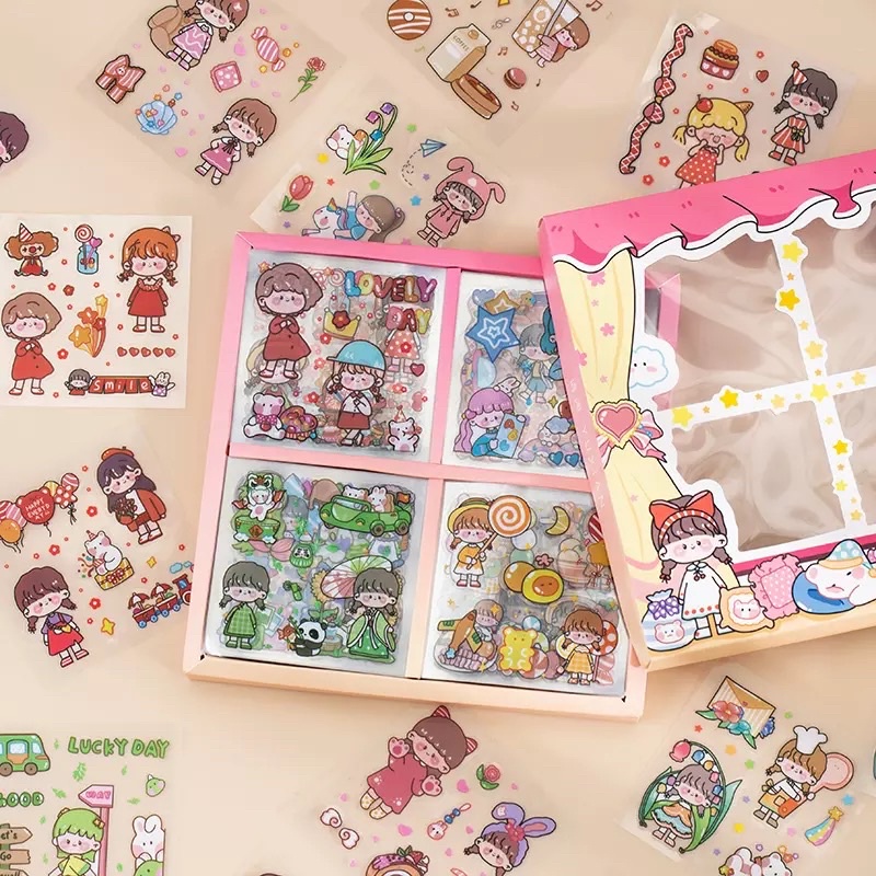

DECO Lucy LY33 Girl Sticker PVC Planner Scrapbook DIY Cute aesthetic
