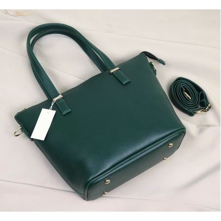 (COD) Totebag Wanita Tas Wanita Kulit Sintetis Tebal