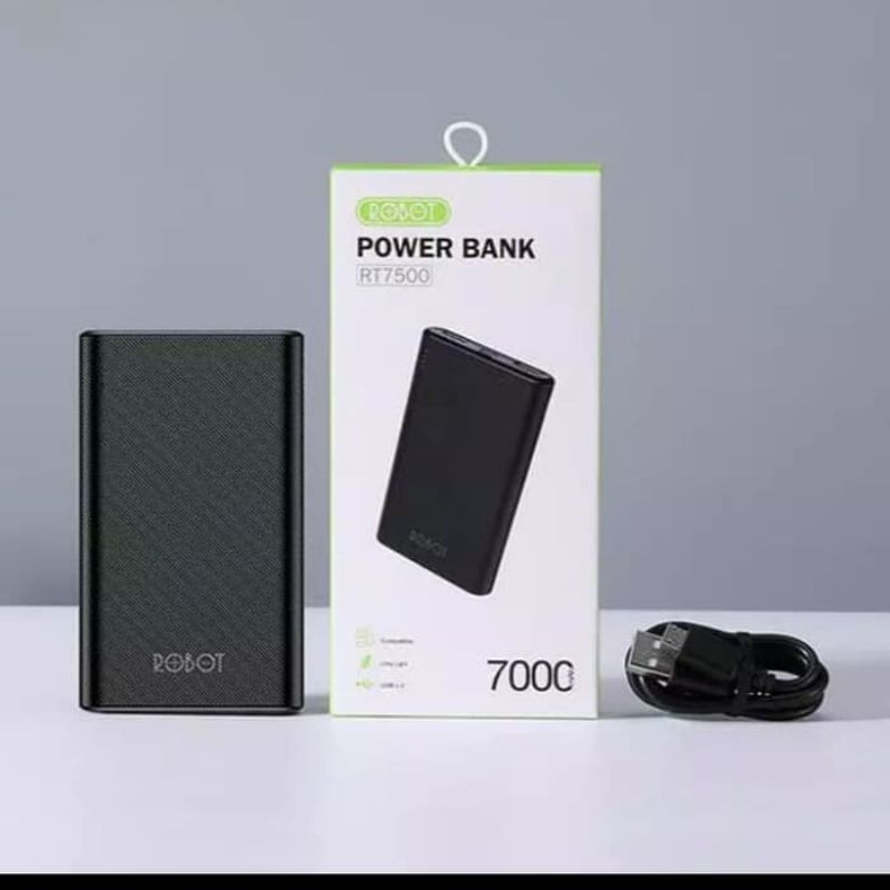 ROBOT POWERBANK RT130-10000MAH RT7500 7000 MAH RT7200 6600mah DUEL OUEPUT ORIGINAL