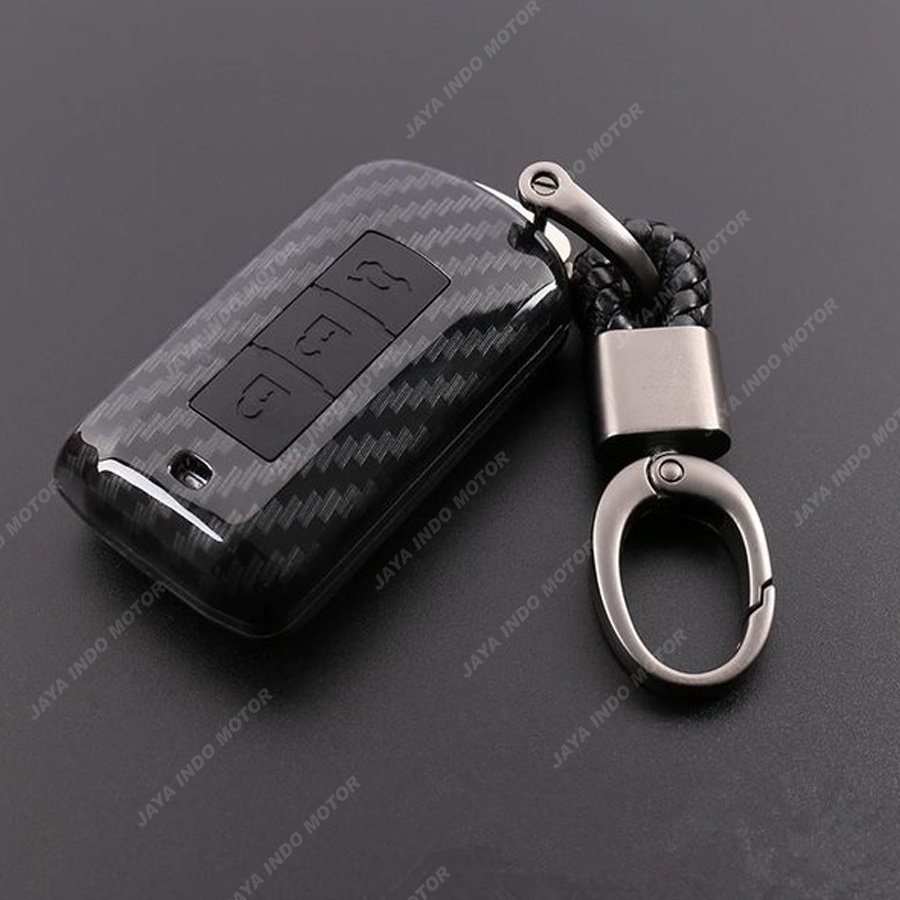 Casing Kunci Pajero Sport Casing Remote Mobil Carbon Fiber