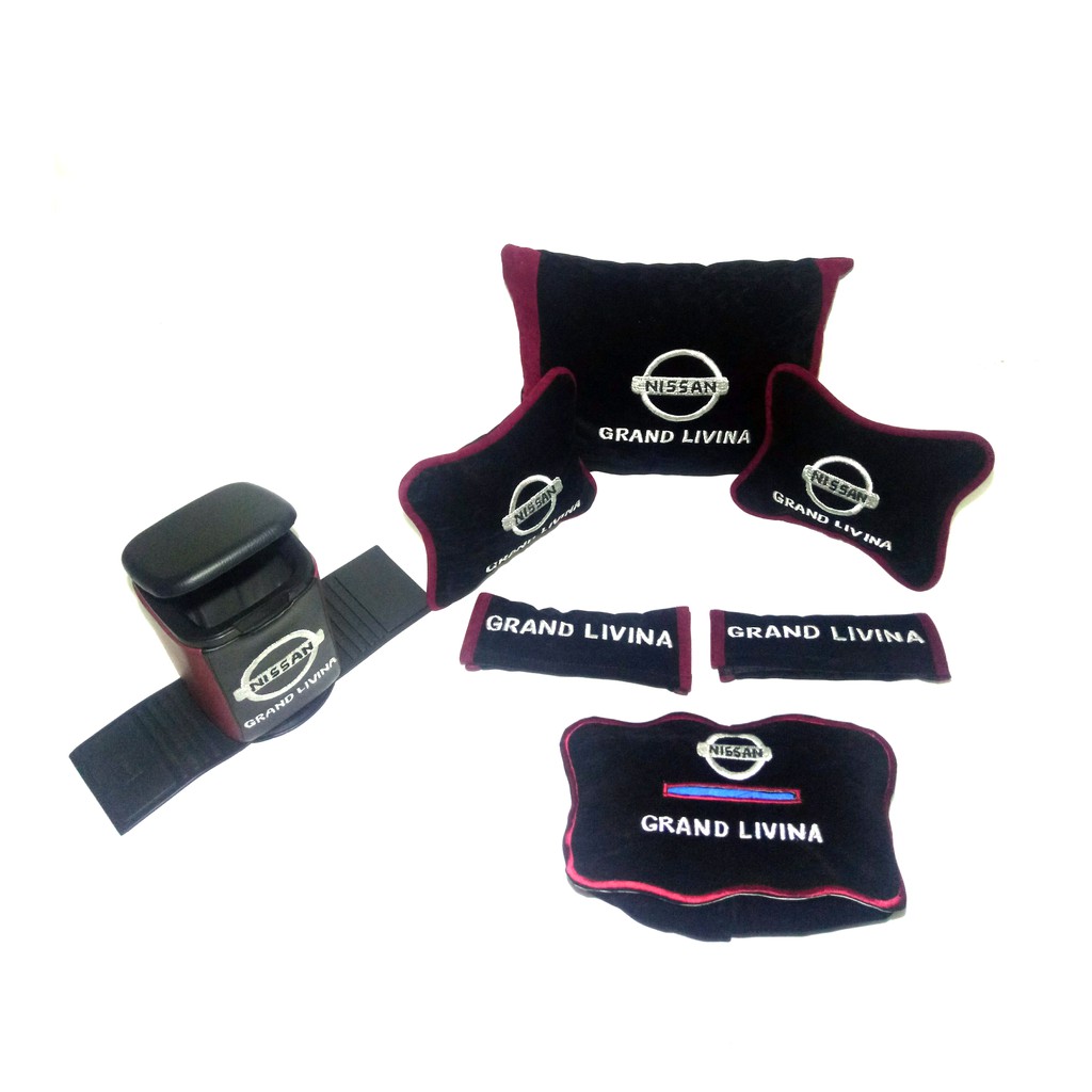 Bantal mobil Grand Livina aksesoris mobil interior sandaran jok mobil