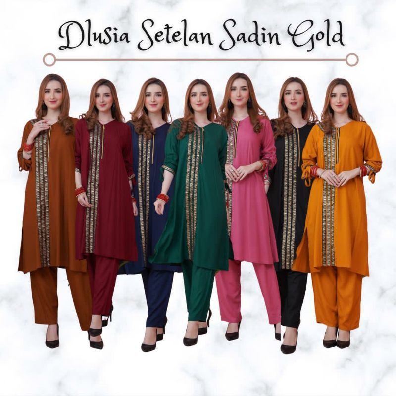 SETELAN ARAB JUMBO SADIN GOLD / PIYAMA JUMBO SADIN