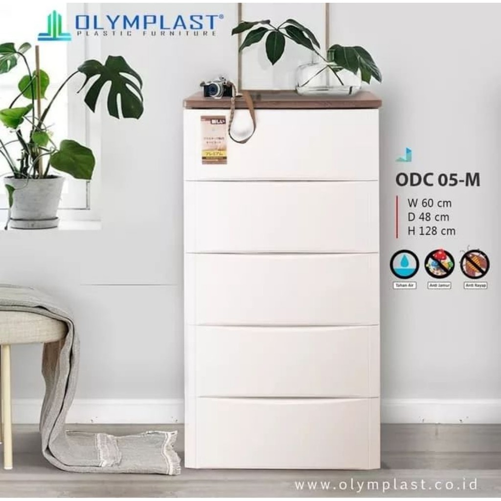 Drawer Cabinet Olymplast ODC 05 Modern | Rak Baju Plastik| Rak Serba Guna | Medan