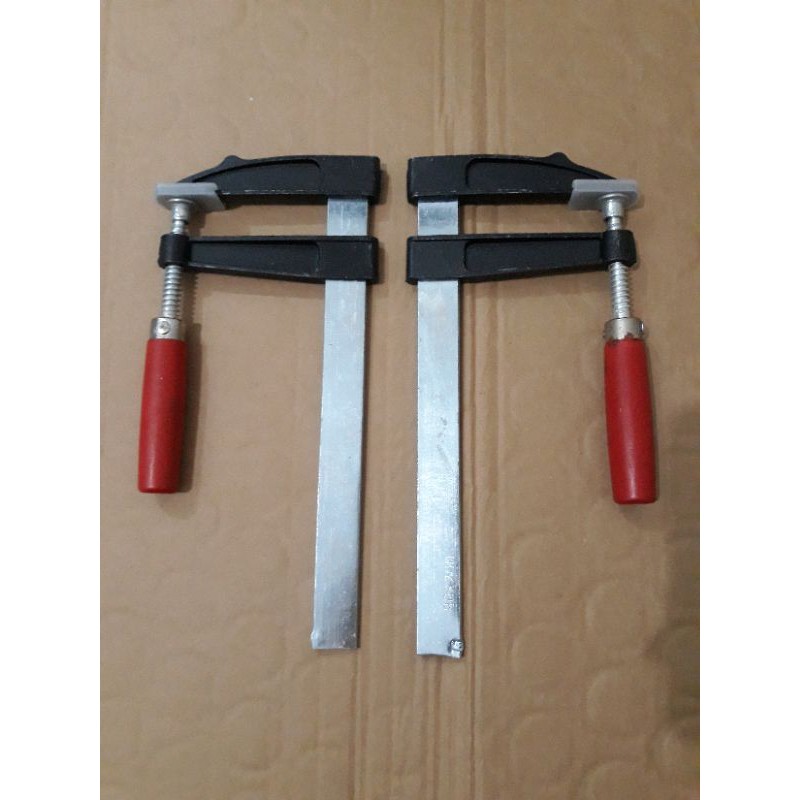 Klem F Penjepit Kayu Besi / Klem Catok Jepit F / F Clamp Papan Kayu