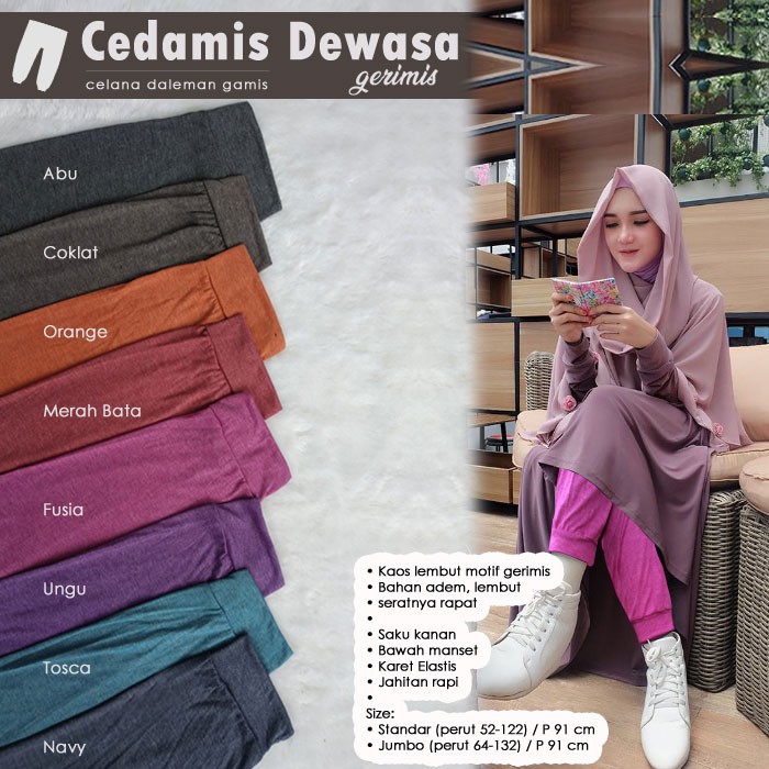 Celana panjang polos bahan kaos adem buat harian santai Celana panjang polos bahan kaos adem buat harian santai